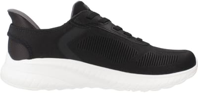 Skechers Bob Squad Chaos - Solid Step Heren Sneakers Zwart