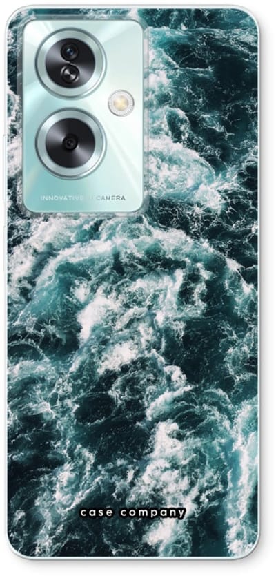 Case Company® - Hoesje geschikt voor Oppo A79 hoesje - Zee golf - Soft Cover Telefoonhoesje - Bescherming aan alle Kanten en Schermrand
