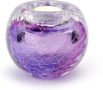 Urnencenter© Dieren urn Waxinelicht Krakele Paars - Theelichten - Waxine lichthouder - Sfeer Licht - Thee Licht Houder - Waxinelicht - Theelichtje - Urn - Urn voor As