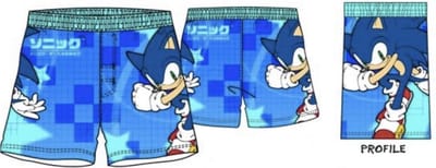 Sonic zwemshort - blauw - maat 98 / 3 jaar