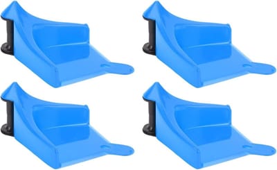 4 PCS Autolanggeleider, Plastic Slanggidsen voor Carwash, Bandenslangroller Voorkomt Dat Vastzitten en Vastzitten Onder Banden voor Auto -wieltool met motorrijders. (BLUE)