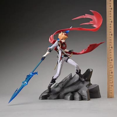 35cm Genshin Impact Model miHoYo Tartaglia Ajax Anime PVC Actiefiguur Speelgoed Spel Beeldje Volwassen Verzameling Model Pop gray