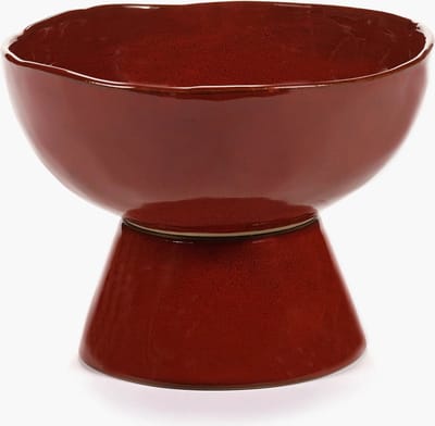Serax Marie Michielssen La Mère bowl op voet H14.5cm D20.5cm venetian red