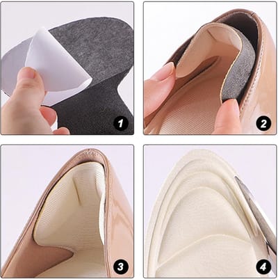 Dailygoods- Inlegzolen Slijtvast - 4 Stuks - Antislip - Dempende Inlegzolen - Flexibel - Ondersteuning Voetboog - Voetbed