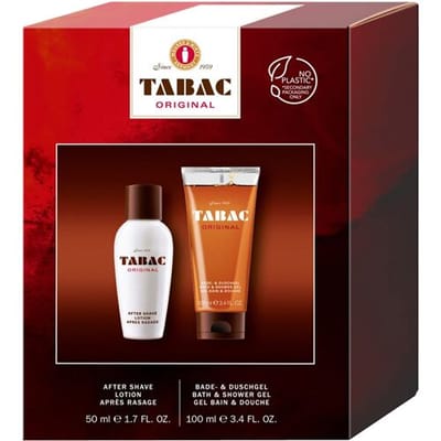 Tabac Original Geschenkset Aftershave Lotion & Douchegel 50 ml + 100 ml