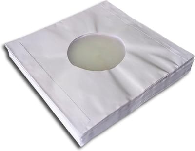 Papieren hoezen voor single grammofoonplaten (100 stuks)