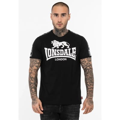 Lonsdale T-shirt Stour Zwart - Maat: XL