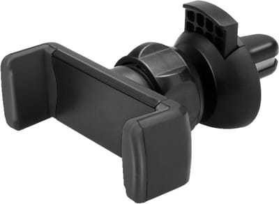 Hexinex - Auto Telefoonhouder Ventilatierooster - Universeel Geschikt voor Mobiele Telefoons - Zwart