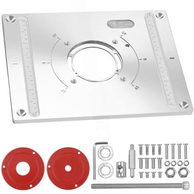Aluminium Router Tafel Inlegplaat 300x235mm voor Houtbewerking
