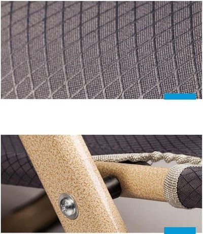 Vouwbed Eenpersoons - Lunchbed Draagbaar - Kantoor Ontspanning - Verstelbare Lendensteun - 8 kg - Blauw