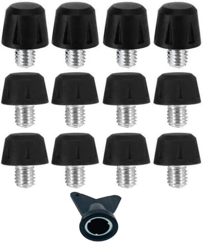 12 Stuks Voetbalschoenen Spikes - Vervangende Schoenstiften voor Heren, Dames en Kinderen - Ideaal voor Gras en Kunstgrasvelden
