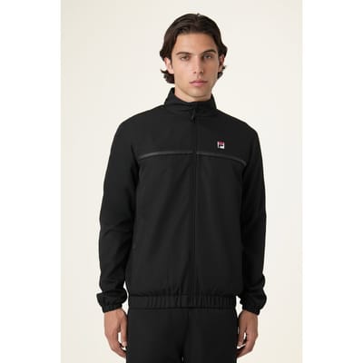 FILA San Siro Regular Blocked Woven Track Jacket Black Size: XS | Light Jackets Outlet | Heren | Zwart