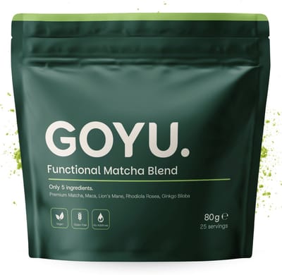 GOYU Functional Matcha Blend Losse verpakking (80 Gram) - Matcha, Maca, Lion’s Mane, Rhodiola & Ginkgo