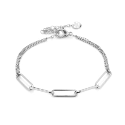 Bijoutheek Armband (sieraad) Twee Soorten Ketting Zilver