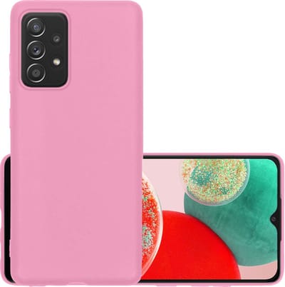 Hoesje - Geschikt voor Samsung Galaxy A23 - Sterk & Shockproof - Hoes Cover - Siliconen Case - Lichtroze