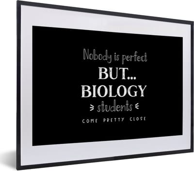 Fotolijst incl. Poster - Studenten - Biologie - Bèta - Onderwijs - 40x30 cm - Posterlijst