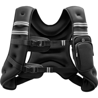 20lb Verzwaarde Vest voor Mannen Vrouwen Trainingsapparatuur voor Krachttraining black