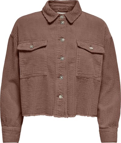 Loose fit overhemdjack van pure katoen model 'MARINA'