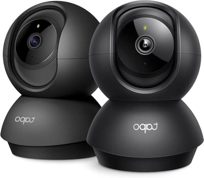 Beveiligingscamera Binnen - Babyfoon Camera - Huis Bewaken - 2K HD Resolutie - Pan/Tilt - Zwart