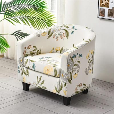 Housses de Fauteuil Club Élastiques Housses de Fauteuil Spandex Stretch Imprimées Géométriques Housses de Canapé Protecteur de Fauteuils de Bar Maison