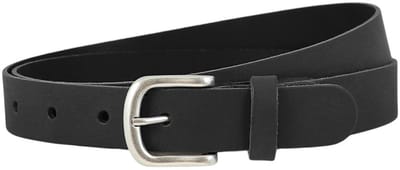 Landley Dames Riem Leer Zwart – Breedte 3 cm – Leren Vrouwen Riem - Lengte totaal 130 cm / Riemmaat 115