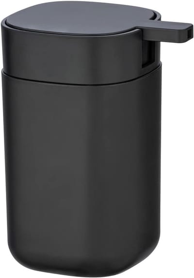 Zeepdispenser Davos - navulbaar - trendy badkameraccessoire - 1 stuk - mat zwart - BPA-vrij