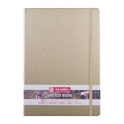 Schetsboek talens art creation 210x300mm witgoud | 5 stuks