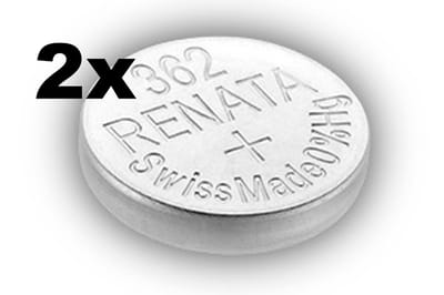 Renata 362- SR721SW zilveroxide knoopcel horloge batterij 2(twee) stuks