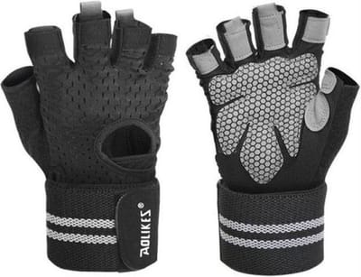 Scoby - Fitnesshandschoenen - Gewichthef Handschoenen - Sport Gloves - Workout Gloves - Ademend Design - Maat XL - Zwart
