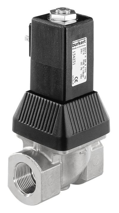 Magneetventiel G1/2'' NC RVS FKM 0.5-10bar/7-145psi 24VDC 6223 140828