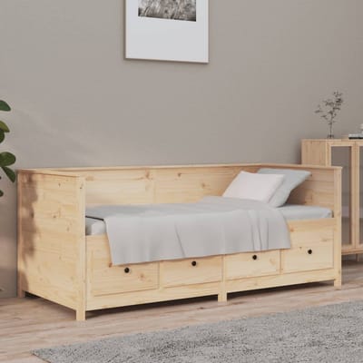 vidaXL - Slaapbank - zonder - matras - 75x190 - cm - massief - grenenhout