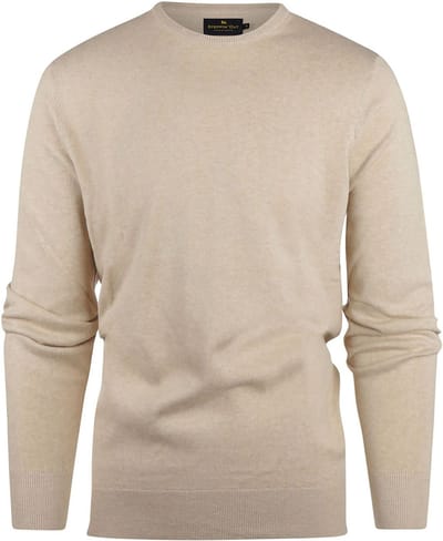 Steppin' Out Trui Cotton Cashmere Sand - Maat XXL - Heren - Pullovers