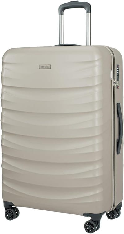 Hardshell Koffer - Reiskoffer Trolley - Stijlvol Reizen - Lichtgewicht Polycarbonaat - 55 x 35 x 20 cm - Zwart