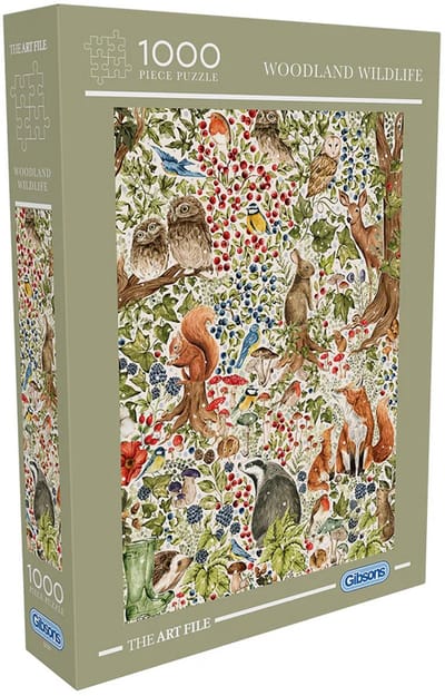 Gibsons - Woodland Wildlife (door The Art File) - 1000 stukjes 48×69cm (b×h) - Legpuzzel voor volwassenen