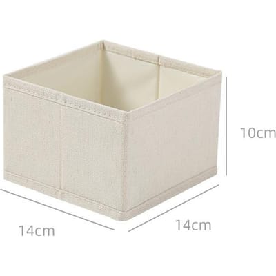 1 pièce Tiroir Rangement Placard Organiseurs Tiroir d'armoire Boîte de rangement pour vêtements Pour T-shirts Jeans Sous-vêtements Pantalons Boîte organisatrice XS beige