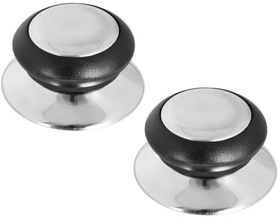 Orion - Stalen Dekselknop Set - 2 Stuks - Universeel - Ergonomisch