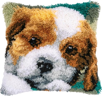 Vervaco - Knoopkussen kit - Hond - PN-0149855 - Borduren - Borduurpakket - Borduurpakket volwassenen - Borduurpakket kind