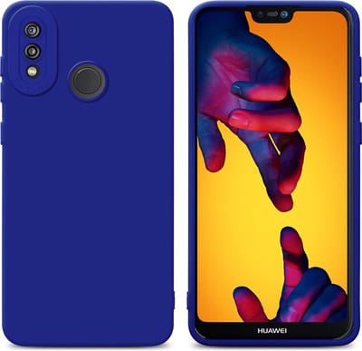 Cadorabo Hoesje geschikt voor Huawei P20 LITE 2018 / NOVA 3E in FLUID BLAUW - Beschermhoes gemaakt van flexibel TPU silicone Cover Fluid Case