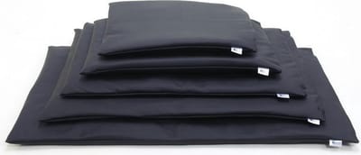 Comfort benchkussen leatherlook zwart 50 x 35 cm