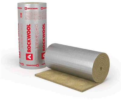 Solidchoice- Klimamat 50 mm - Steenwolmat - Geluidsabsorberend - Thermische isolatie - Condenswering - Versterkte aluminiumfolie - Isolatiemateriaal