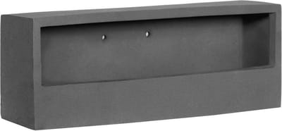 Langwerpige wand bloempot van Naturn Living | Muur bloempot | Wanddecoratie planten | Plantenbak | Hangplant| Voor binnen en buiten | Grijs