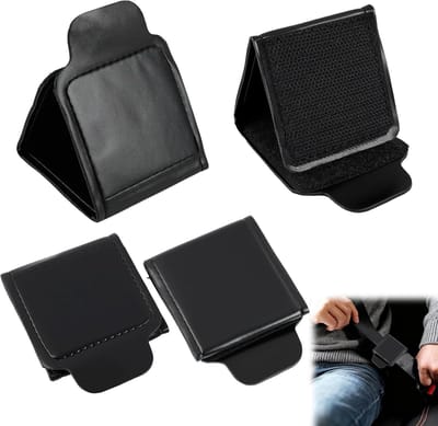 Veiligheidsgordel Clips - Gordel Versteller - Comfortabel Reizen - Universele Pasvorm - 4 Stuks - Zwart