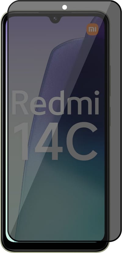 Privacy Screenprotector geschikt voor Xiaomi Redmi 14C / Redmi A4 / Redmi A5 / Poco C75 - Volledig Dekkend Glas Screen Protector