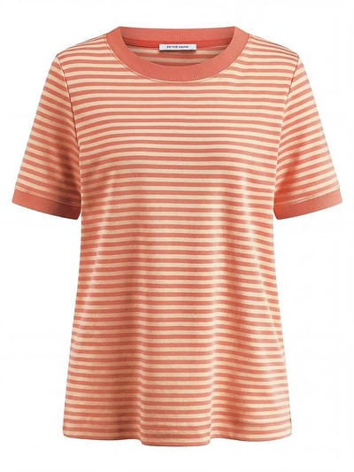 Shirt ronde hals Van Peter Hahn oranje