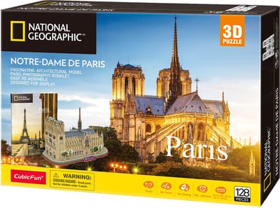 Cubic Fun Notre Dame de Paris 3D 128 pcs 3D Puzzels