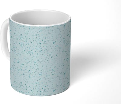Mok - Koffiemok - Terrazzo - Patroon - Kleurrijk - Baby Blauw - Mokken - 350 ML - Beker - Koffiemokken - Theemok