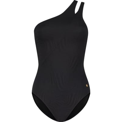 Beachlife - Maat 36 (Cupmaat D) - Black Swirl Dames Badpak