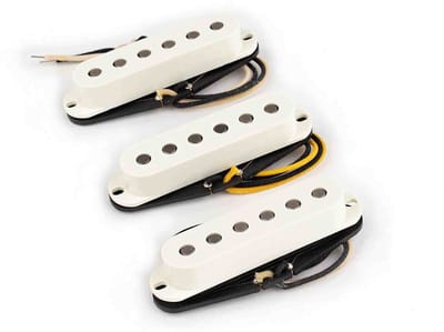 Lollar 10-202-11514 Set Van Drie Sixty Four S Single Coil Pickups - hals / midden / brug, flat poles, parchment