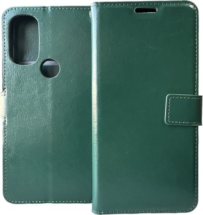 Portemonnee Book Case Hoesje Geschikt voor: Motorola Moto G71 5G groen
