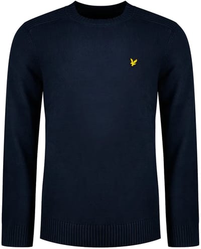 Lyle & Scott Navy Crew Neck